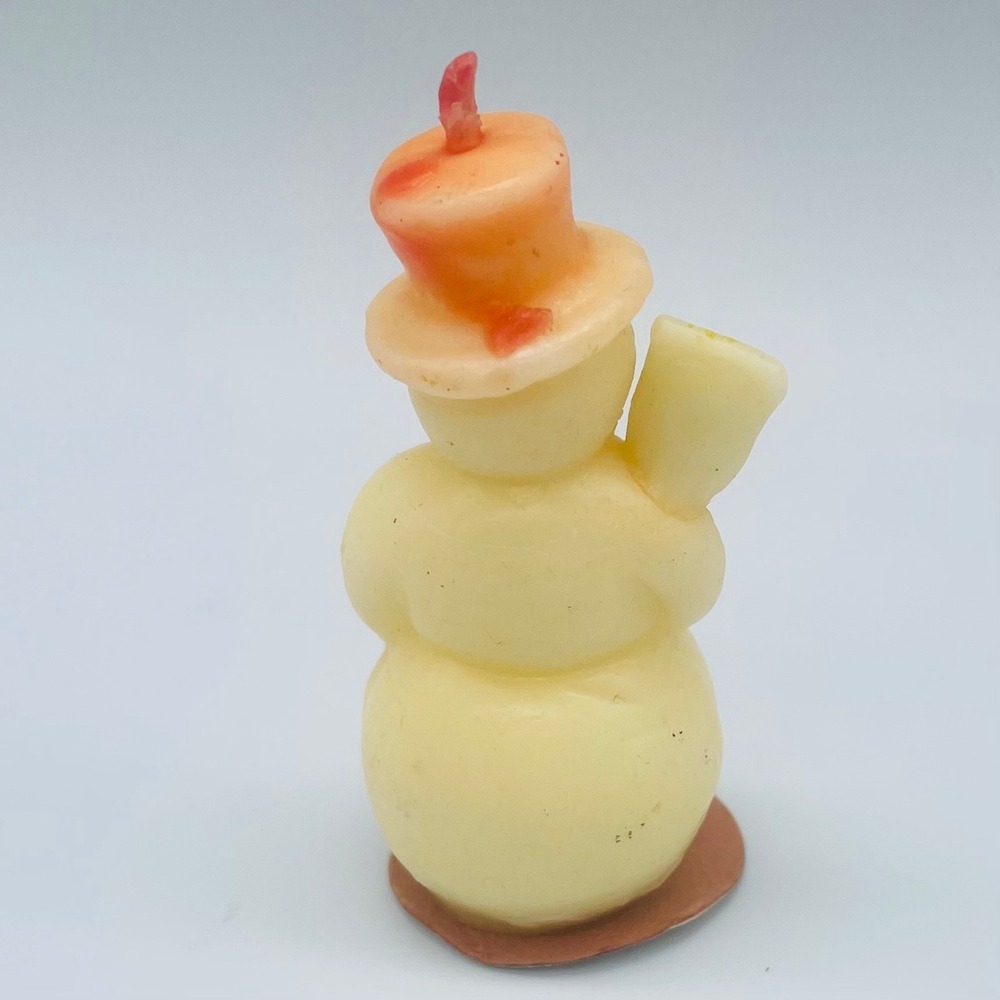 Antique Socony Vacuum Oil Company Snowman Candle - Picture 3 of 5